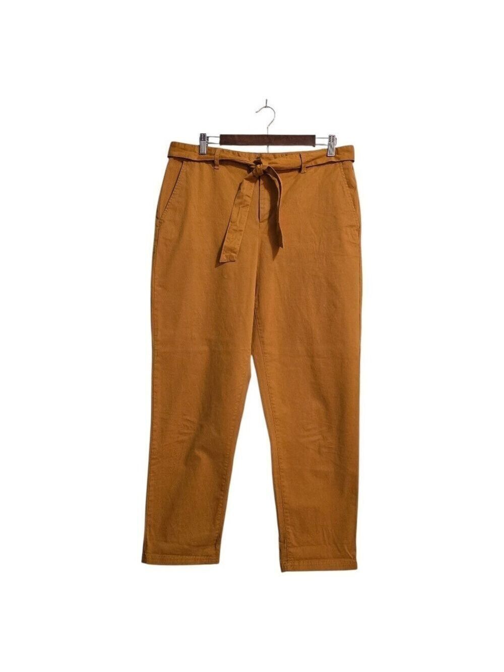 Banana Republic Factory Chino Tie Waist Pants In Warmth Of The Sun Sz 10